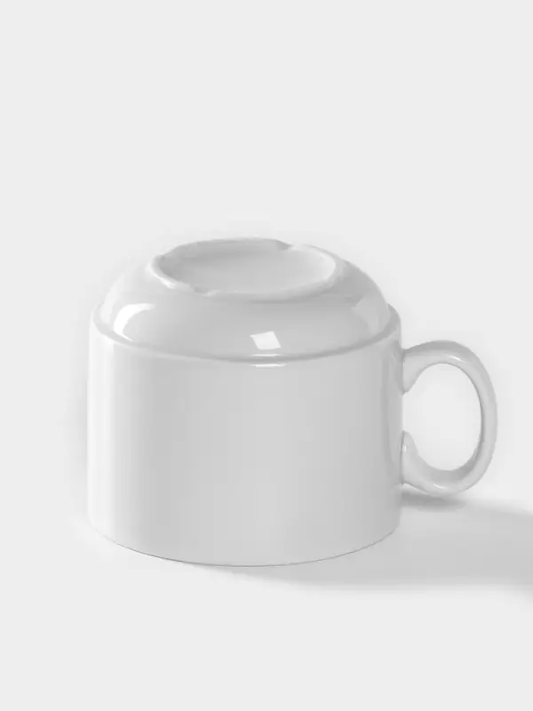 Чашка Добрушский завод &laquo;Бельё&raquo;, 220 мл, фарфор, белая