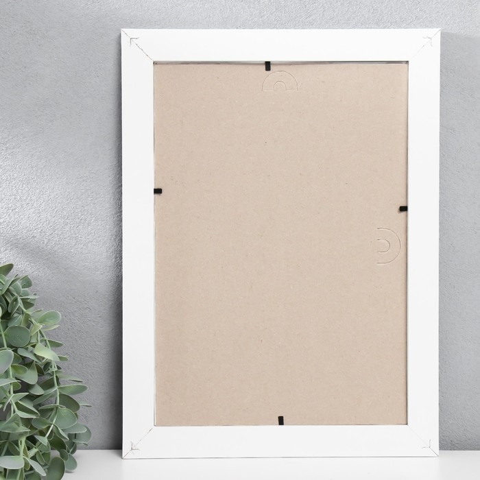 Фоторамка МДФ 21х30 см "Trend" белая (пластиковый экран)