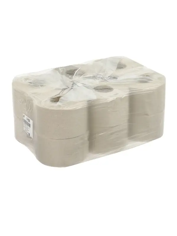 Туалетная бумага серая, для диспенсера, 1 слой, 130 метров