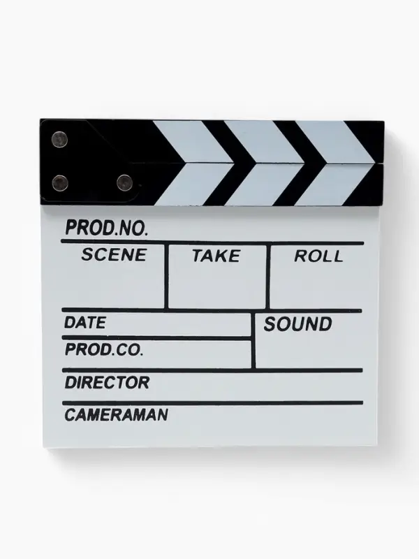 Кинохлопушка режиссёра, белая, 20&times;20 см