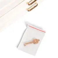 Шкатулка кожзам для украшений, 2 ящика "Волны" белая 22х18х13,5 см