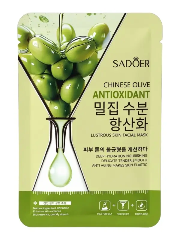 Успокаивающая маска для лица Sadoer &laquo;Олива&raquo;, 25 мл