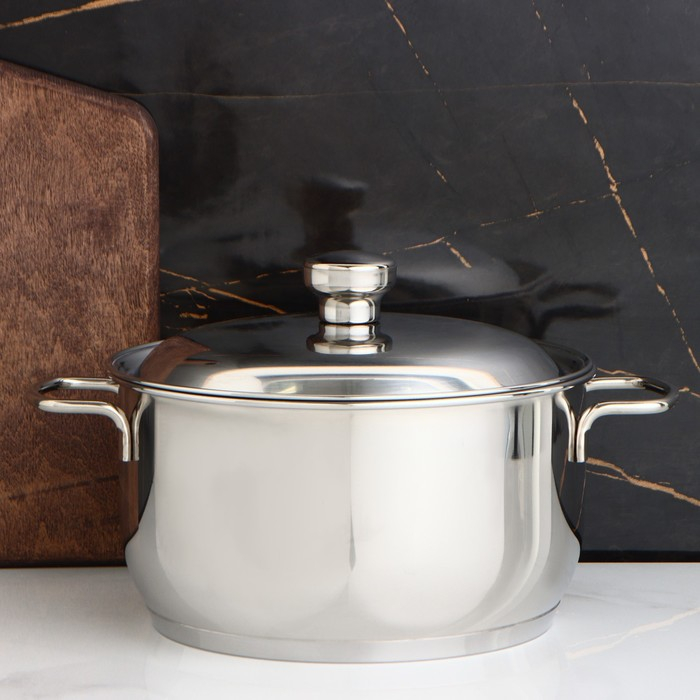 Кастрюля «Классика-прима», 3 л, d=20 см, капсульное дно, индукция Кастрюля «Классика-прима», 3 л, d=20 см, капсульное дно, индукция