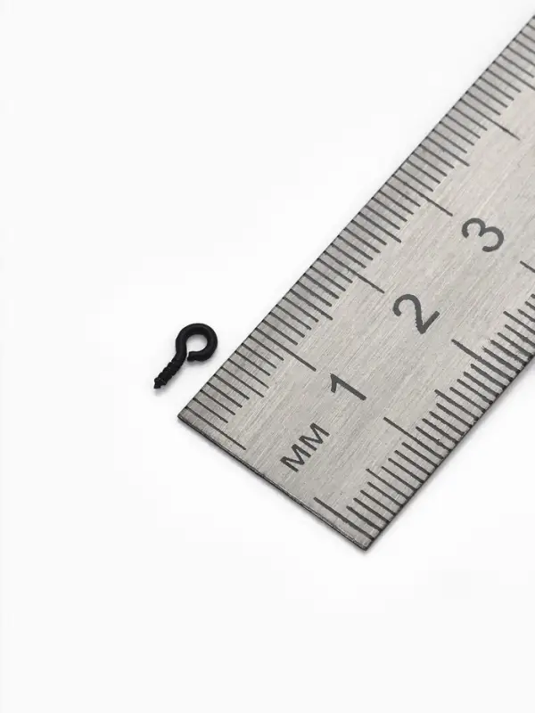 Держатель для кулона винтовой, (набор 50 шт.) 0,8×0,3×0,1 см, цвет чёрный