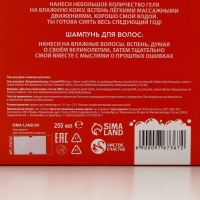 Подарочный набор косметики новогодний «Тёплой зимы и чистого счастья!», гель для душа и шампунь для волос, 2 х 250 мл, Новый Год