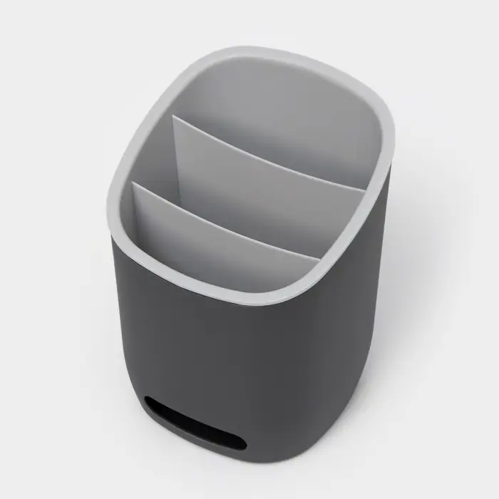 Подставка для столовых приборов IDEA &laquo;ИЗЛИ&raquo;, 25&times;14.5&times;19 см, пластик, графитовая