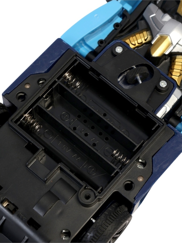 Робот радиоуправляемый "Спорткар", трансформтируется, работает от батареек , цвет синий