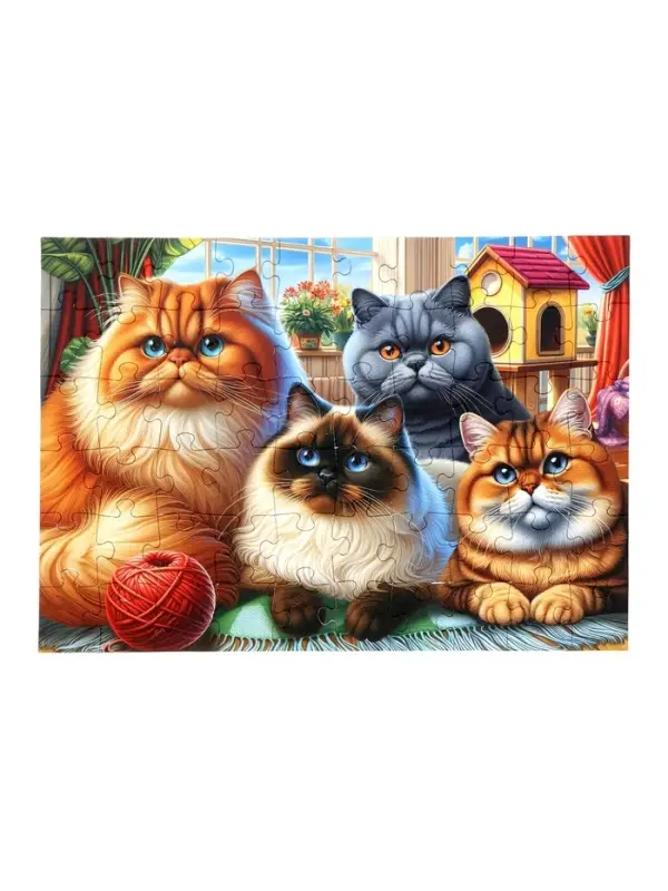 Пазл 60 эл. Пазл 60 эл. "Селфи красивых котов" УК60-0224