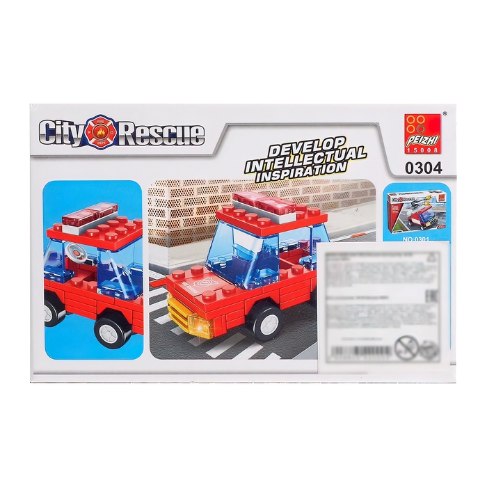 Конструктор «Пожарная охрана», 48-59 деталей, МИКС Конструктор «Пожарная охрана», 48-59 деталей, МИКС