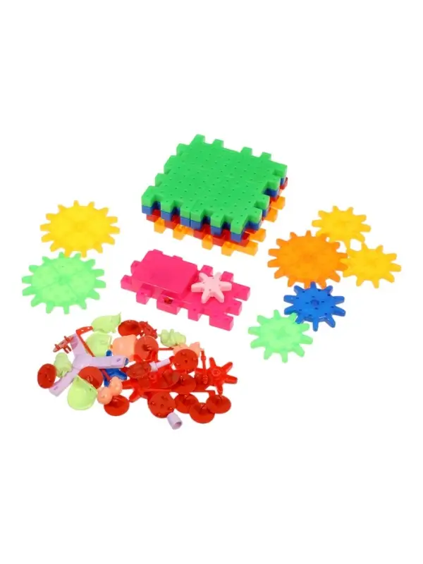 Конструктор &laquo;Забавные шестерёнки&raquo;, работает от батареек, 53 детали