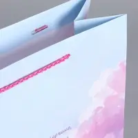 Пакет подарочный "Выше облаков" ламинированный 26 х 12 х 32 см