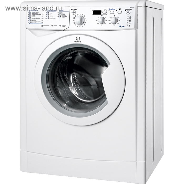 Стиральная машина Indesit IWSD 6105 B (CIS).L, класс A, 1000 об/мин, 6 кг, белая Стиральная машина Indesit IWSD 6105 B (CIS).L, класс A, 1000 об/мин, 6 кг, белая