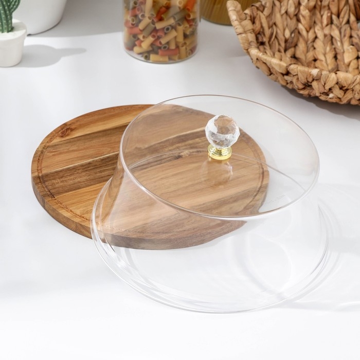 Блюдо для подачи, d=26,5 см, акация Блюдо для подачи, d=26,5 см, акация