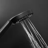 Лейка для душа ZEIN Z3212, 3 режима, средняя, пластик, чёрная