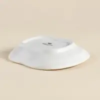 Тарелка SL Home &laquo;Осенний бриз&raquo;, 16&times;14.5&times;3.3 см, доломит, белая