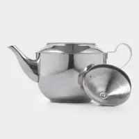 Заварочный чайник &laquo;Альваро&raquo;, 500 мл, металлическое сито, нержавеющая сталь, фиксированная ручка