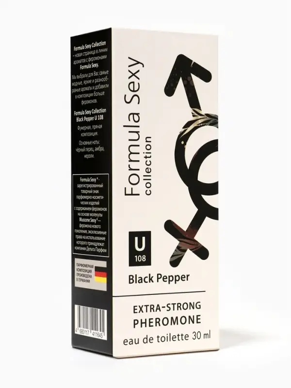 Туалетная вода женская с феромонами Formula Sexy collection Black Pepper U108, 30 мл