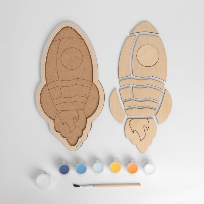 Роспись по дереву «Ракета», картина Роспись по дереву «Ракета», картина