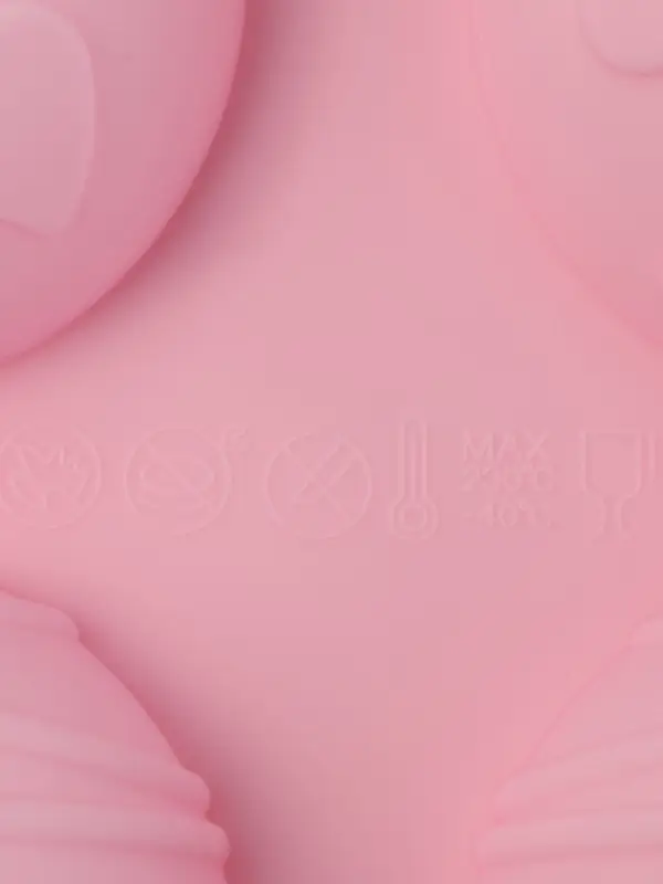 Форма для выпечки Доляна &laquo;Ассорти&raquo;, силикон, 8 ячеек, 26&times;14&times;2.5 см (d=5 см), розовая