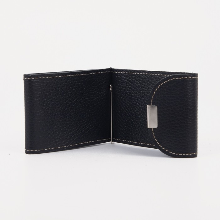 Зажим для купюр, для монет, цвет чёрный Зажим для купюр, для монет, цвет чёрный