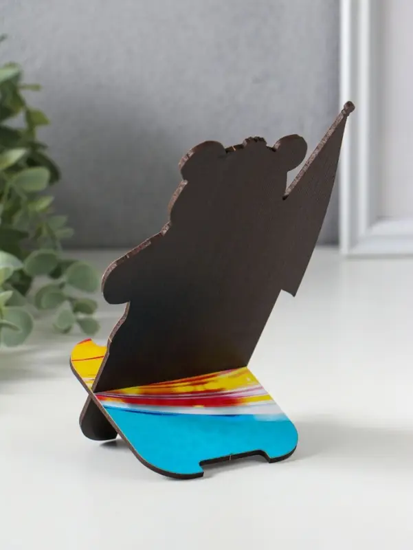 Подставка для телефона, планшета &laquo;Медведь Россия&raquo;, 19&times;10 см