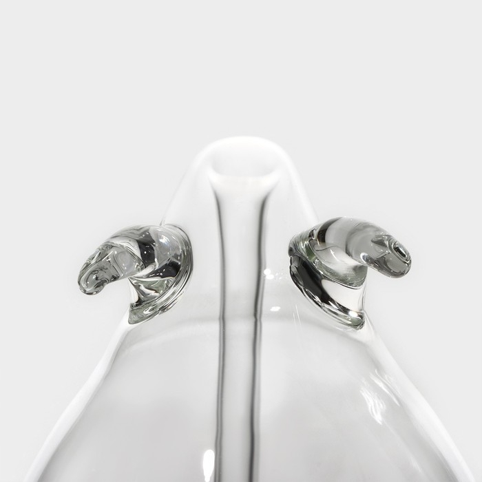 Бокал для вина Magistro «Пантера», 300 мл, 10,5×8,5×12,5 см, стекло, с трубочкой, прозрачный Бокал для вина Magistro «Пантера», 300 мл, 10,5×8,5×12,5 см, стекло, с трубочкой, прозрачный