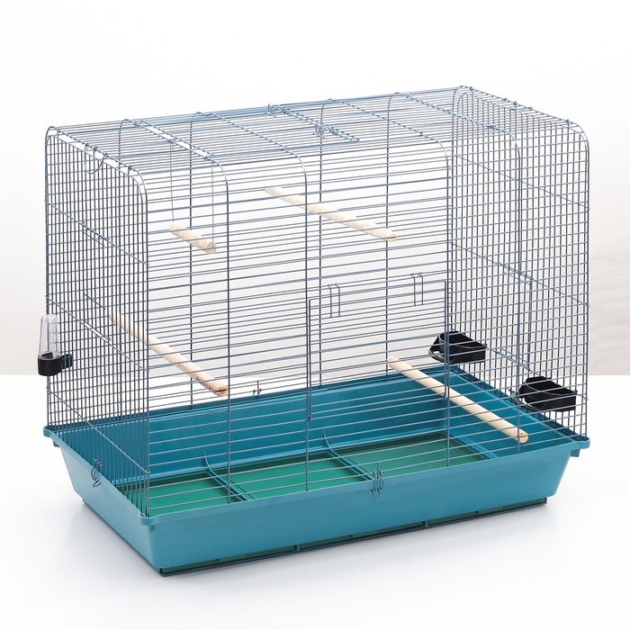 Клетка для птиц, Клетка для птиц, "Рикки max 3", с открывающимся верхом, 79 х 44 х 65 см, микс цветов