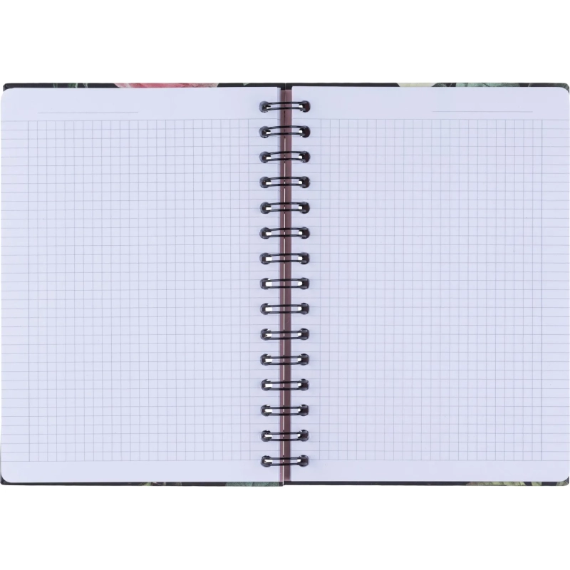 Бизнес-тетрадь, BS, А5, 120л., клетка, твердый, спираль. Flora, букет N4203