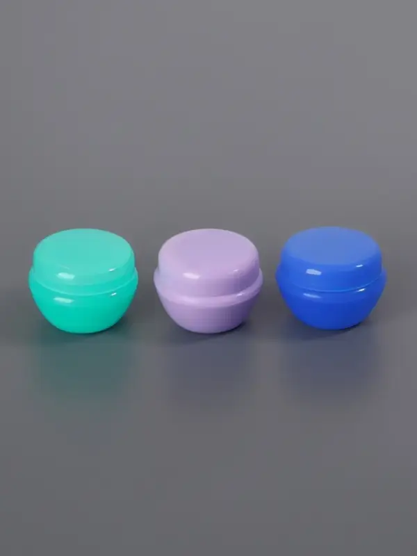 Баночки для хранения, фасовка 3 шт., 5 мл, фиолетовые, зелёные, синие Баночки для хранения, фасовка 3 шт., 5 мл, фиолетовые, зелёные, синие