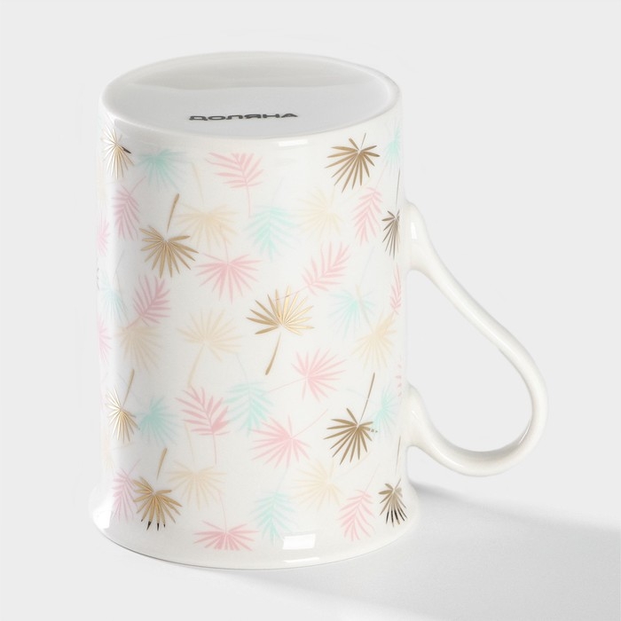 Кружка фарфоровая Доляна &laquo;Одуванчики&raquo;, 300 мл