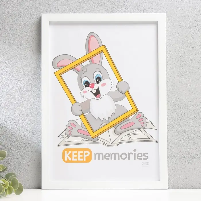 Фоторамка для фото 21&times;30 см Keep memories &laquo;Формат&raquo;, белый, (пластиковый экран)