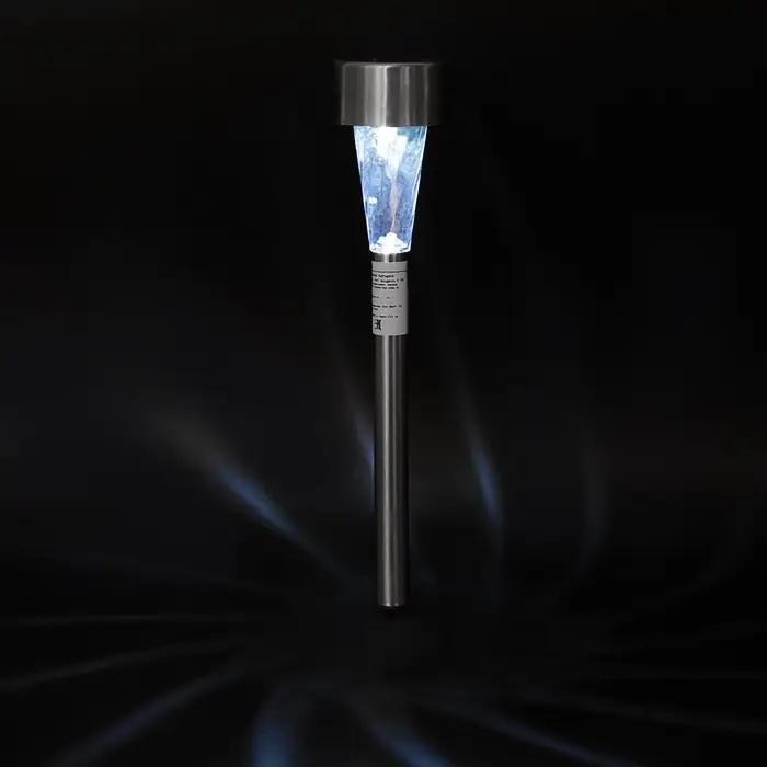 Садовый светильник &laquo;Трапеция&raquo;, уличный, на солнечной батарее, 5.3&times;38&times;5.3 см, 1 LED, свечение белое