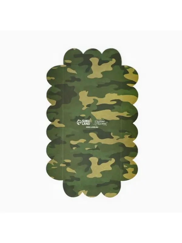 Коробка для кондитерских изделий с пластиковой крышкой &laquo;23 Февраля&raquo;, 10.5&times;21&times;3 см