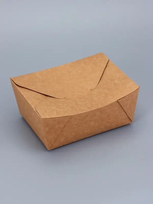 Контейнер одноразовый, коробка пищевая, крафт, для лапши, 900 мл, 15&times;11.5&times;7 см