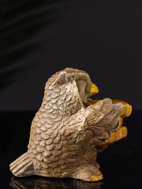 Фигура Фигура "Сова ученая" 8х9х7 см, бежевый