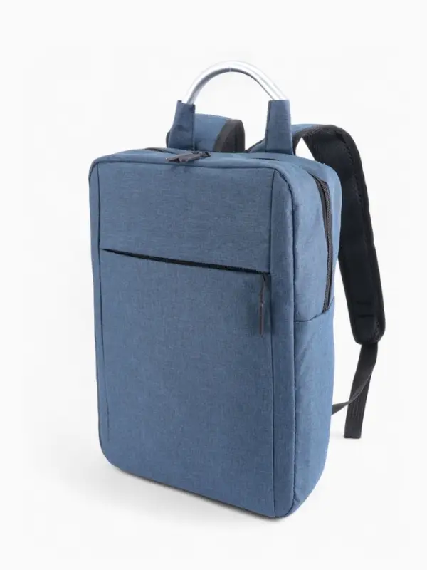 Рюкзак городской на молнии, наружный карман, размер 29&times;11&times;43 см, синий