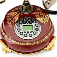 Ретро-телефон &laquo;Бабочка&raquo;, громкая связь, 23&times;26 см, коричневый