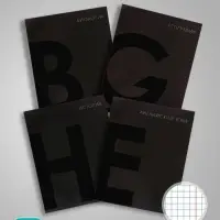Тетради предметные Calligrata TOP. BlackTone, 10 предметов, 48 листов, со справочным материалом, обложка из мелованного картона