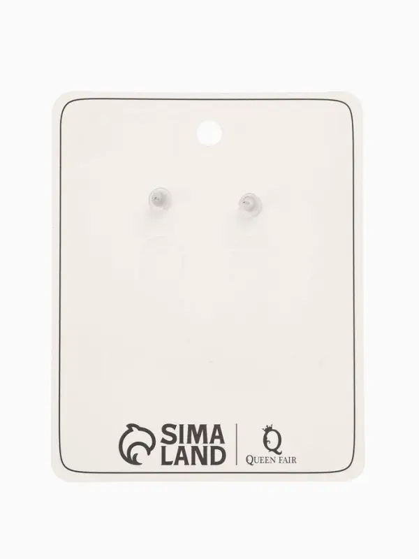 Серьги &laquo;Сердечная вишня&raquo;, красные в серебре