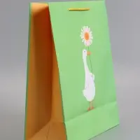 Пакет подарочный ламинированный "Ромашка" 26 х 12 х 32 см