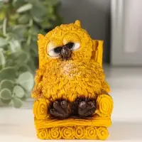 Сувенир Филин в кресле, 9х6х6,5 см