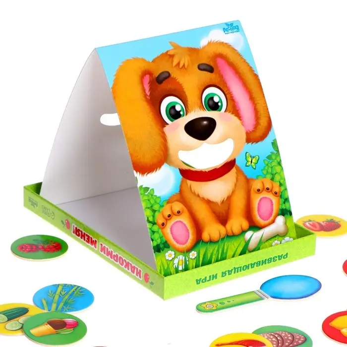 Развивающая игра &laquo;Накорми зверушку&raquo;, 2 основы, ложка, 20 элементов