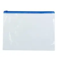 Папка-конверт на молнии формат А5 120мкр прозрачная молния МИКС 23.3&times;18 см