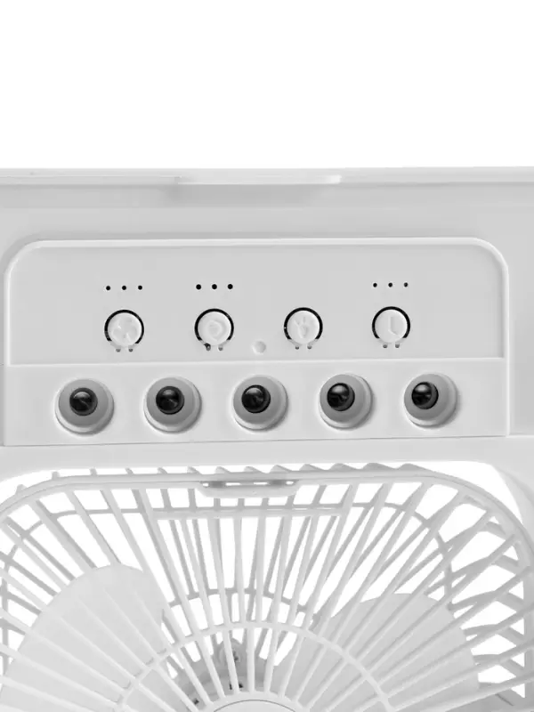 Вентилятор настольный с увлажнителем LOF-06, портативный, 3 скорости, питание USB, белый