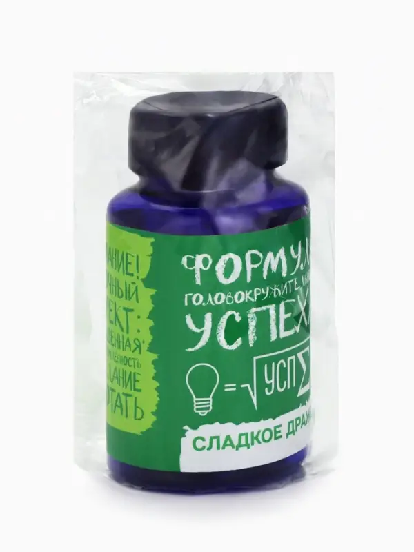 Конфеты драже в банке &laquo;Формула успеха&raquo;, 50 г