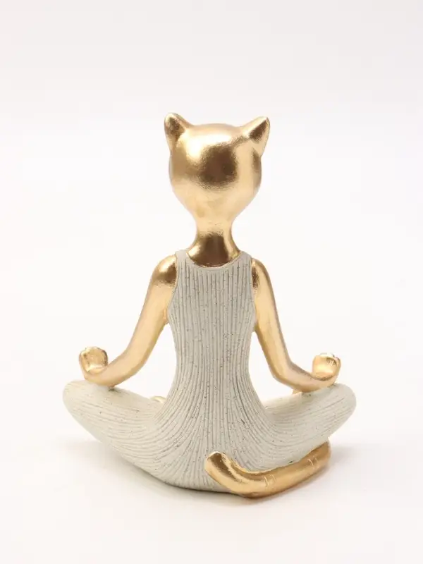 Фигура интерьерная &laquo;Кошка - поза лотоса&raquo;, 13&times;8.5&times;16.5 см