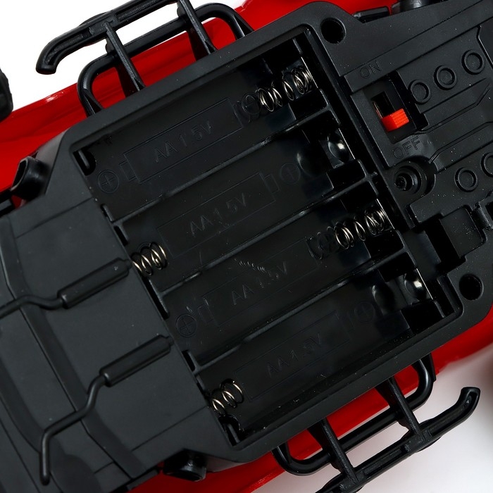 Джип радиоуправляемый «Вездеход», с эффектом дыма, цвет красный Джип радиоуправляемый «Вездеход», с эффектом дыма, цвет красный