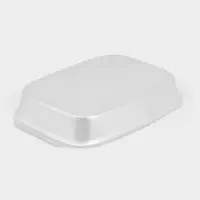 Противень, 1.8 л, 29.4&times;21 см, h=4.5 см, листовой алюминий 1.2 мм, серебристый