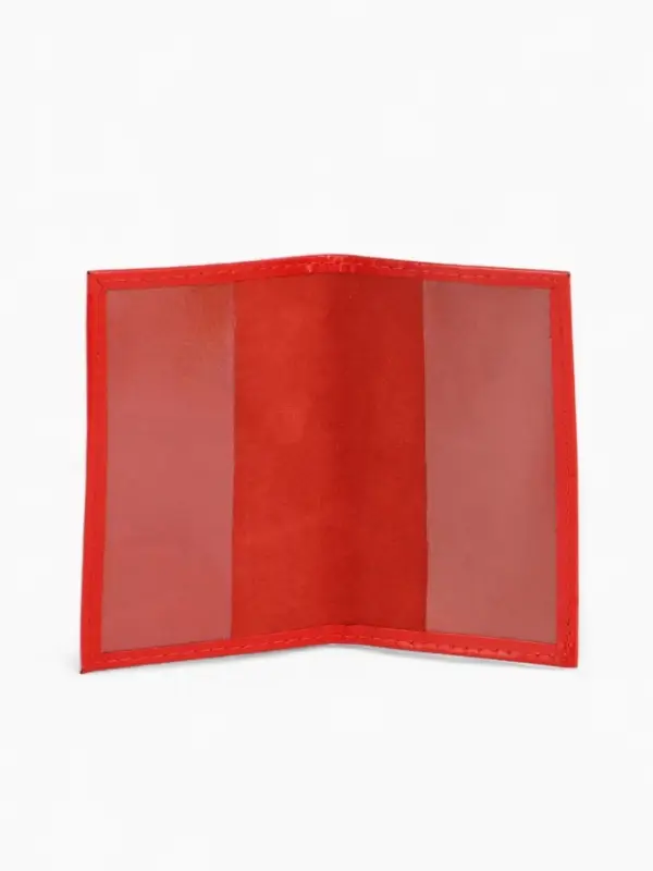 Обложка для пенсионного удостоверения, красная