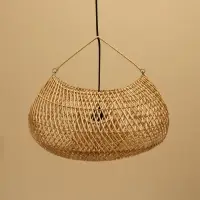 Светильник потолочный из ротанга «Рахарьо», 1×120 Вт, Е27, 43×34×25 см